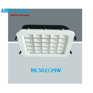 Đèn Downlight âm trần vuông LED 24W