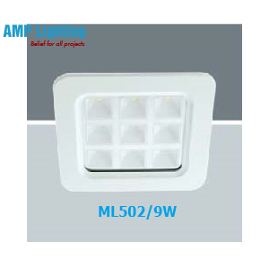 Đèn Downlight âm trần vuông LED 9W