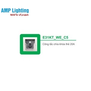 CÔNG TẮC CHÌA KHÓA THẺ 20A E31KT_WE_C5