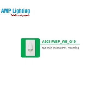 NÚT NHẤN CHUÔNG IP44, MÀU TRẮNG A3031WBP_WE_G19