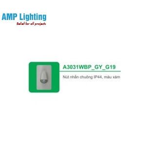 NÚT NHẤN CHUÔNG IP44, MÀU XÁM A3031WBP_GY_G19