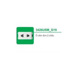 Ổ CẮM ĐƠN 2 CHẤU 3426USM_G19