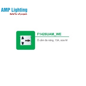 Ổ CẮM ĐA NĂNG, 13A, SIZE M F1426UAM_WE