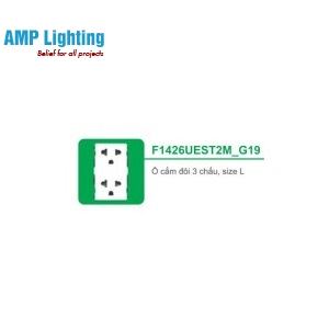 Ổ CẮM ĐÔI 3 CHẤU F1426UEST2M_G19