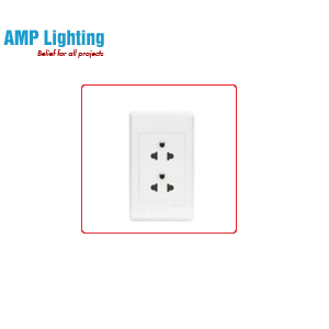 Ổ CẮM ĐÔI 3 CHẤU SLIMAX AS2U3 AC