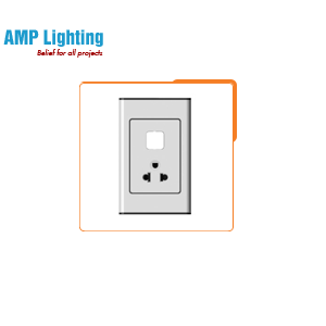 Ổ CẮM ĐÔI 2 CHẤU + 1 LỖ CS2U31