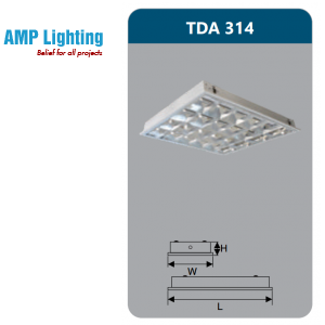MÁNG ĐÈN PHẢN QUANG ÂM TRẦN 3X14W TDA314 Duhal
