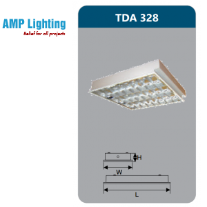 MÁNG ĐÈN PHẢN QUANG ÂM TRẦN 3X28W TDA328 Duhal