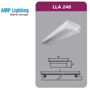 MÁNG ĐÈN TÁN QUANG ÂM TRẦN 2X18W LLA240 Duhal