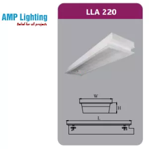 MÁNG ĐÈN TÁN QUANG ÂM TRẦN 2X9W LLA220 Duhal