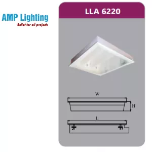 MÁNG ĐÈN TÁN QUANG ÂM TRẦN 2X9W LLA6220 Duhal