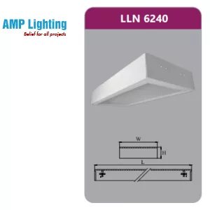 MÁNG ĐÈN TÁN QUANG GẮN NỔI 2X18W LLN6240 Duhal