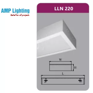 MÁNG ĐÈN TÁN QUANG GẮN NỔI 2X9W LLN220 Duhal
