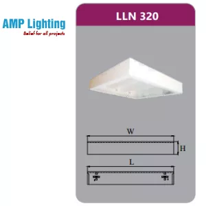 MÁNG ĐÈN TÁN QUANG GẮN NỔI 3X9W LLN320 Duhal