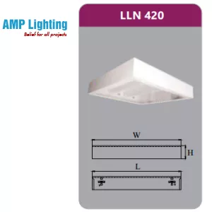 MÁNG ĐÈN TÁN QUANG GẮN NỔI 4X9W LLN420 Duhal