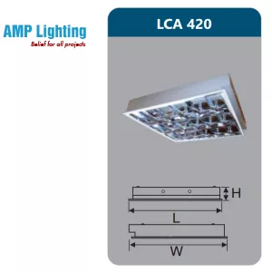 MÁNG ĐÈN PHẢN QUANG ÂM TRẦN 4X9W LCA420 Duhal