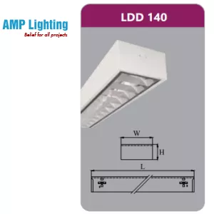 MÁNG ĐÈN PHẢN QUANG GẮN NỔI 1X18W LDD140 Duhal