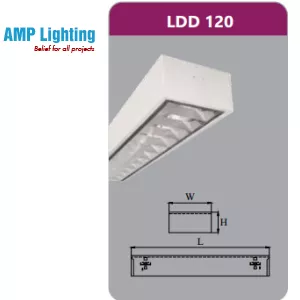 MÁNG ĐÈN PHẢN QUANG GẮN NỔI 1X9W LDD120 Duhal