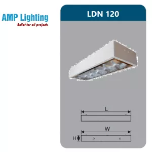 MÁNG ĐÈN PHẢN QUANG GẮN NỔI 1X9W LDN120 Duhal
