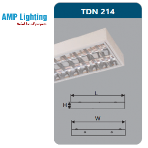 MÁNG ĐÈN PHẢN QUANG GẮN NỔI 2X14W TDN214 Duhal