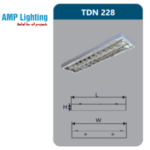 MÁNG ĐÈN PHẢN QUANG GẮN NỔI 2X28W TDN228 Duhal