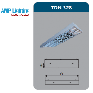 MÁNG ĐÈN PHẢN QUANG GẮN NỔI 3X28W TDN328 Duhal