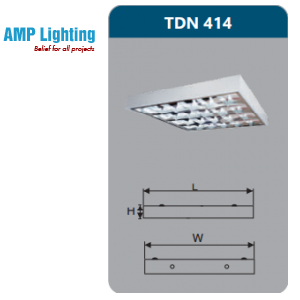 MÁNG ĐÈN PHẢN QUANG GẮN NỔI 4X14W TDN414 Duhal