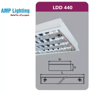 MÁNG ĐÈN PHẢN QUANG GẮN NỔI 4X18W LDD440 Duhal