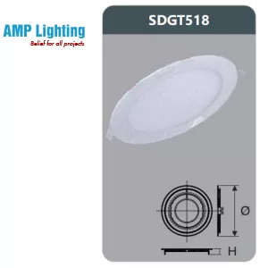 ĐÈN LED PANEL ÂM TRẦN TRÒN 18W SDGT518 Duhal