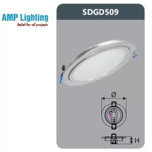 ĐÈN LED PANEL ÂM TRẦN TRÒN 9W SDGD509 Duhal