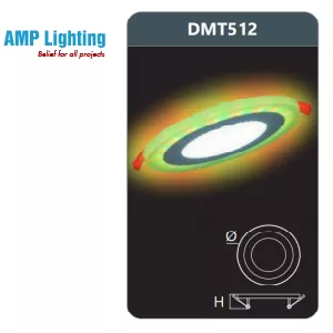 ĐÈN LED PANEL ĐỔI MÀU ÂM TRẦN 12W DMT512 Duhal