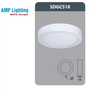 ĐÈN LED PANEL GẮN NỔI TRÒN 18W SDGC518 Duhal