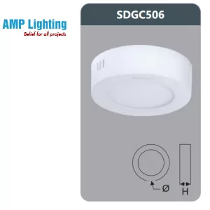 ĐÈN LED PANEL GẮN NỔI TRÒN 6W SDGC506 Duhal