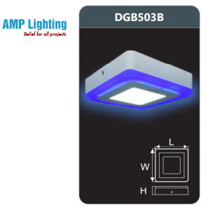 ĐÈN LED PANEL MÀU GẮN NỔI 3W DGB503B Duhal