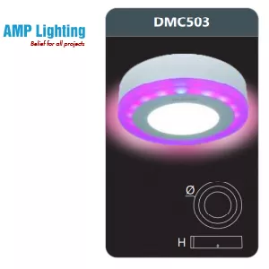ĐÈN LED PANEL ĐỔI MÀU GẮN NỔI 3W DMC503 Duhal