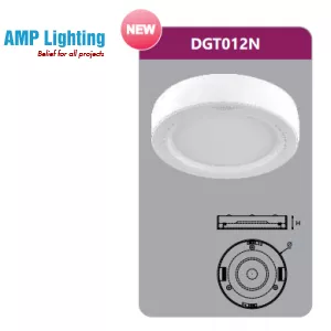 ĐÈN LED PANEL GẮN NỔI TRÒN 12W DGT012N Duhal