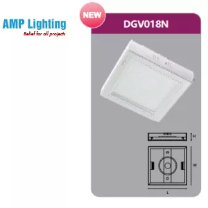 ĐÈN LED PANEL GẮN NỔI VUÔNG 18W DGV018N Duhal