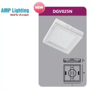 ĐÈN LED PANEL GẮN NỔI VUÔNG 25W DGV025N Duhal