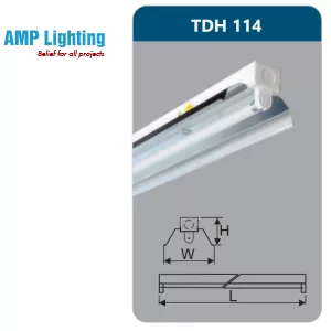 ĐÈN CÔNG NGHIỆP PHẢN QUANG 1X14W TDH114 Duhal