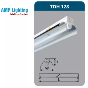 ĐÈN CÔNG NGHIỆP PHẢN QUANG 1X28W TDH128 Duhal