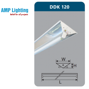 ĐÈN CÔNG NGHIỆP PHẢN QUANG 1X9W DDK120 Duhal