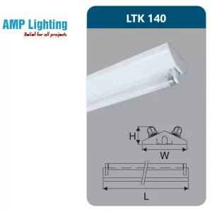 ĐÈN CÔNG NGHIỆP SƠN TĨNH ĐIỆN1X18W LTK140 Duhal