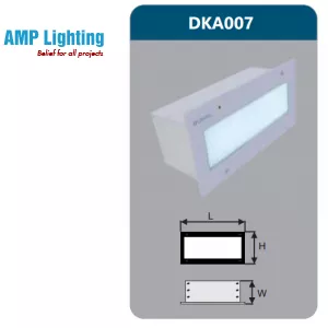 ĐÈN LED ÂM TƯỜNG 5W DKA007 Duhal