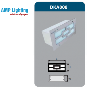 ĐÈN LED ÂM TƯỜNG 5W DKA008 Duhal