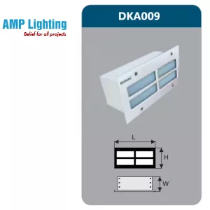 ĐÈN LED ÂM TƯỜNG 5W DKA009 Duhal