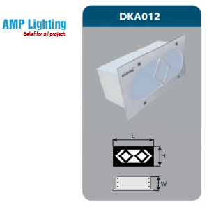 ĐÈN LED ÂM TƯỜNG 5W DKA012 Duhal