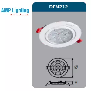 ĐÈN ÂM TRẦN LED CHIẾU ĐIỂM 12W DFN212 Duhal