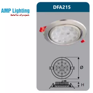 ĐÈN ÂM TRẦN LED CHIẾU ĐIỂM 15W DFA215 Duhal