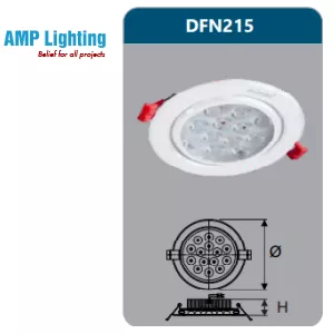 ĐÈN ÂM TRẦN LED CHIẾU ĐIỂM 15W DFN215 Duhal