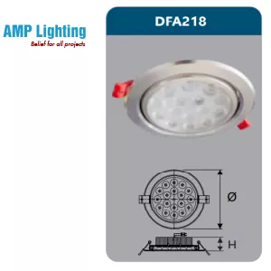 ĐÈN ÂM TRẦN LED CHIẾU ĐIỂM 18W DFA218 Duhal